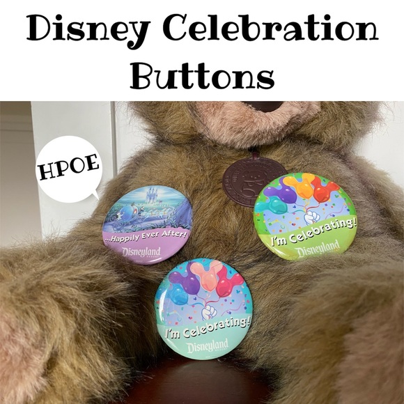 Disney Celebration Buttons - Picture 1 of 2